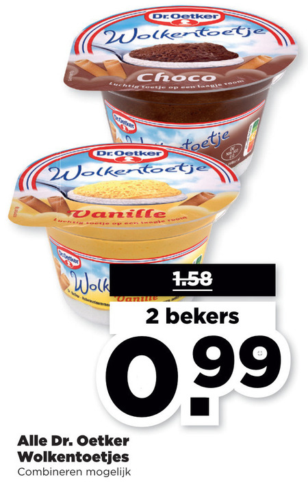 Dr Oetker   toetje folder aanbieding bij  Plus - details