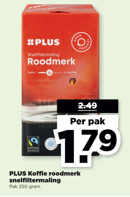 Plus Huismerk   koffie folder aanbieding bij  Plus - details