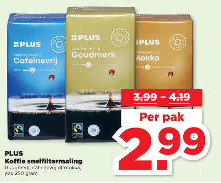 Plus Huismerk   koffie folder aanbieding bij  Plus - details