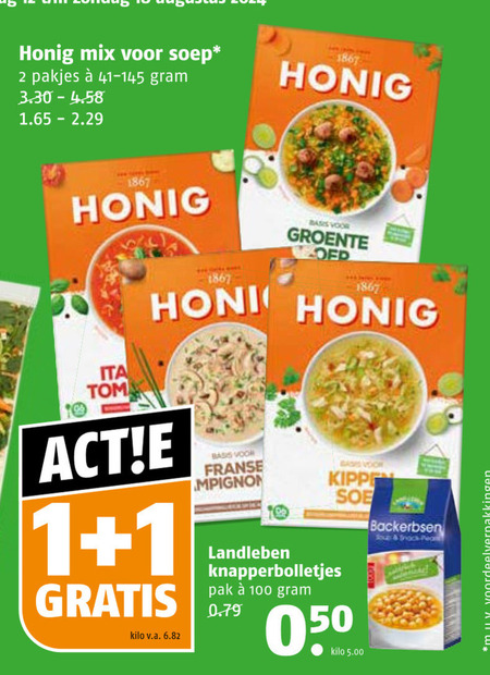 Honig   soep folder aanbieding bij  Poiesz - details