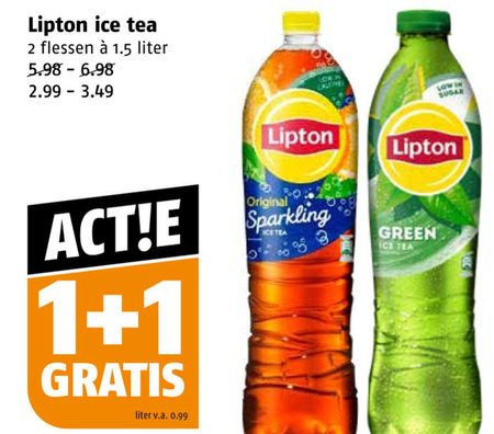 Lipton   ice tea folder aanbieding bij  Poiesz - details