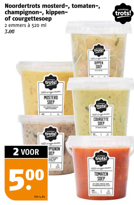 Noordertrots   soep folder aanbieding bij  Poiesz - details