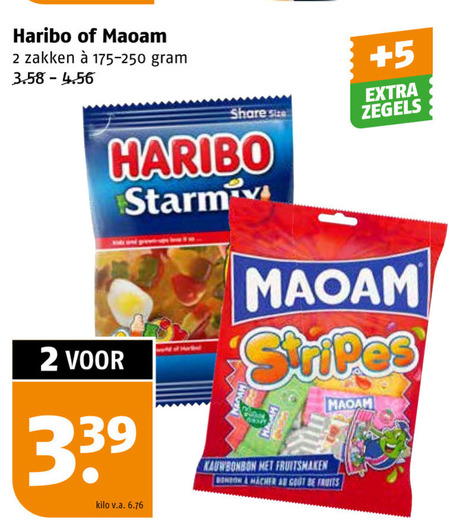 Haribo   snoep folder aanbieding bij  Poiesz - details