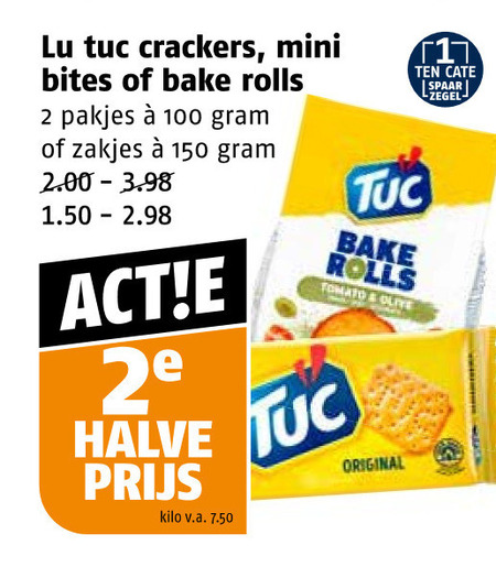 Lu Tuc   crackers folder aanbieding bij  Poiesz - details