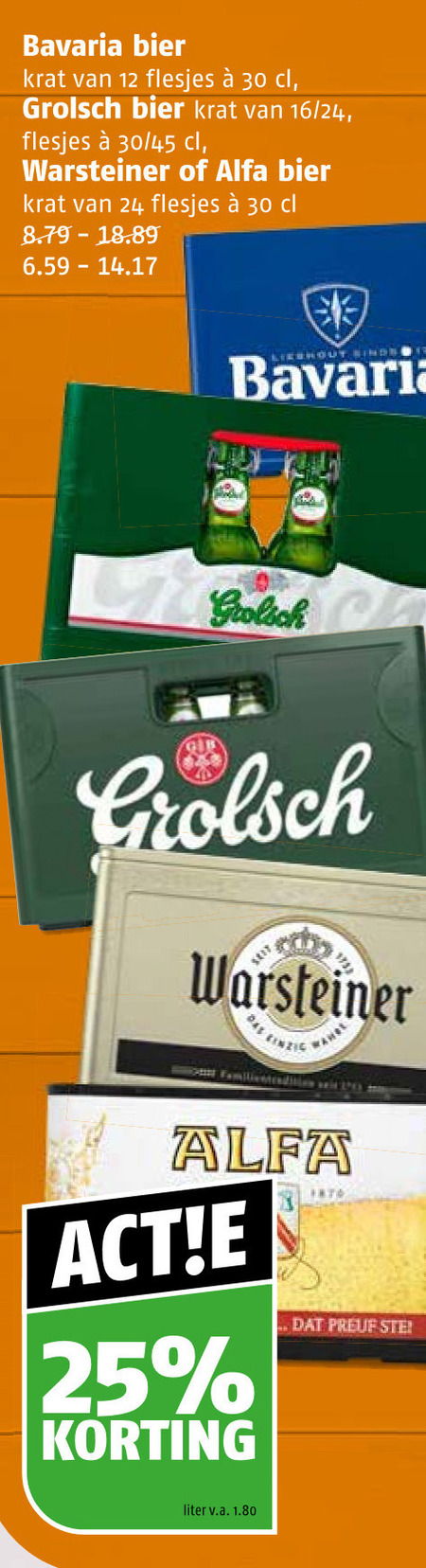 Bavaria   krat bier folder aanbieding bij  Poiesz - details