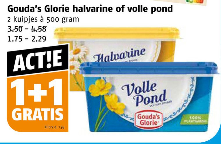 Goudas Glorie   margarine folder aanbieding bij  Poiesz - details