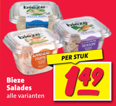 Bieze   salade folder aanbieding bij  Nettorama - details