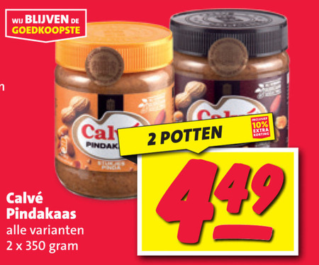 Calve   pindakaas folder aanbieding bij  Nettorama - details