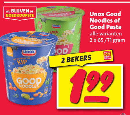 Unox   noodles folder aanbieding bij  Nettorama - details