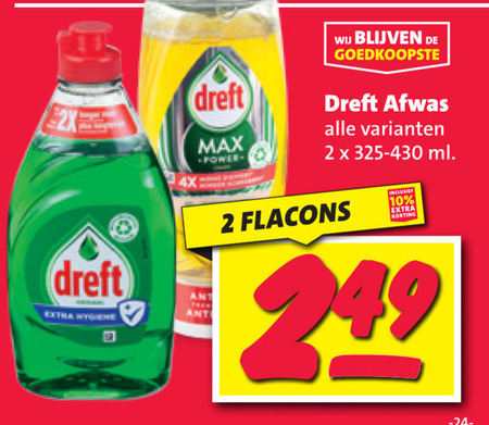 Dreft   afwasmiddel folder aanbieding bij  Nettorama - details