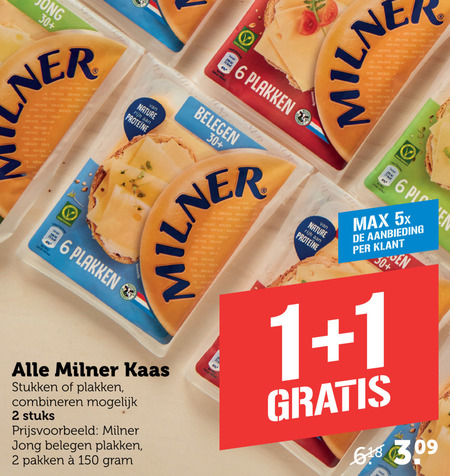 Milner   kaas, kaasplakken folder aanbieding bij  Coop - details