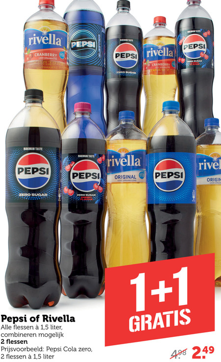 Pepsi   cola, frisdrank folder aanbieding bij  Coop - details