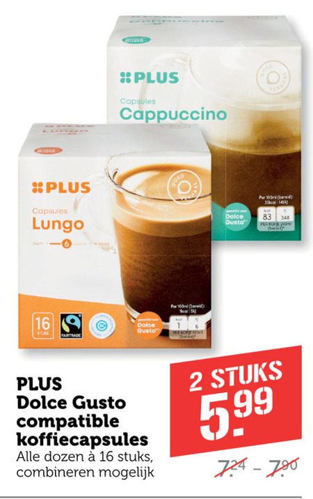 Plus Huismerk   dolce gusto capsules folder aanbieding bij  Coop - details