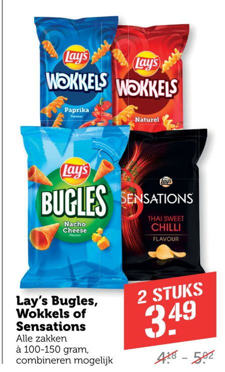 Lays   chips, zoutje folder aanbieding bij  Coop - details