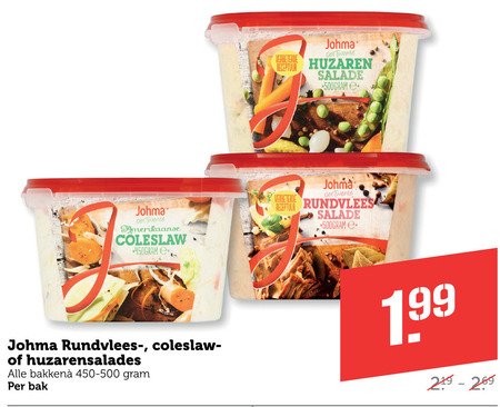 Johma   salade folder aanbieding bij  Coop - details