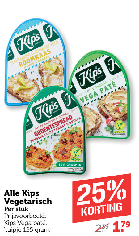 Kips   vegetarisch folder aanbieding bij  Coop - details