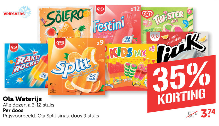 Ola   waterijs folder aanbieding bij  Coop - details