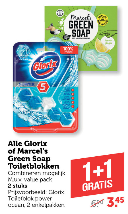 Glorix   toiletblok folder aanbieding bij  Coop - details