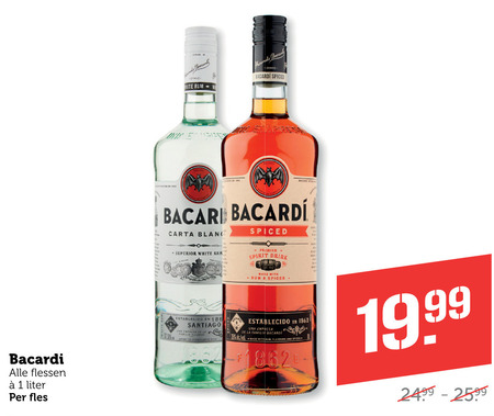 Bacardi   rum folder aanbieding bij  Coop - details