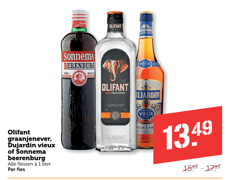 Dujardin   vieux, berenburg folder aanbieding bij  Coop - details