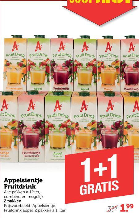 Appelsientje   fruitdrank folder aanbieding bij  Coop - details