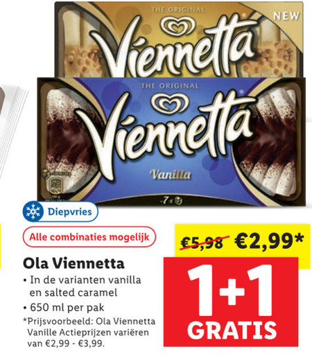 Ola Viennetta   ijstaart folder aanbieding bij  Lidl - details