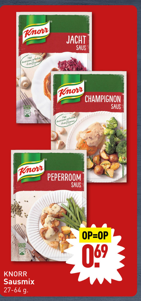 Knorr   saus folder aanbieding bij  Aldi - details