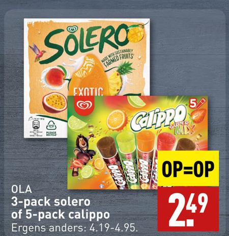 Ola   waterijs folder aanbieding bij  Aldi - details