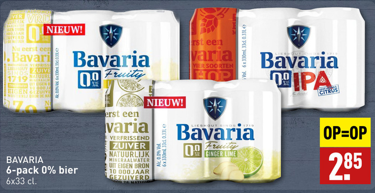 Bavaria   alcoholvrij bier folder aanbieding bij  Aldi - details