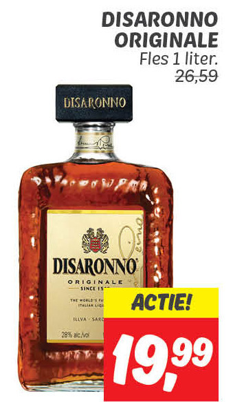 Disaronno   amaretto folder aanbieding bij  Dekamarkt - details