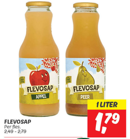 Flevosap   appelsap folder aanbieding bij  Dekamarkt - details