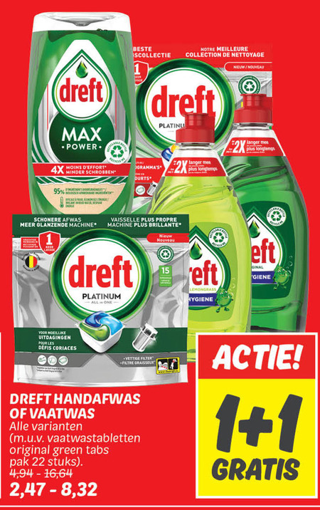 Dreft   afwasmiddel, vaatwasmiddel folder aanbieding bij  Dekamarkt - details