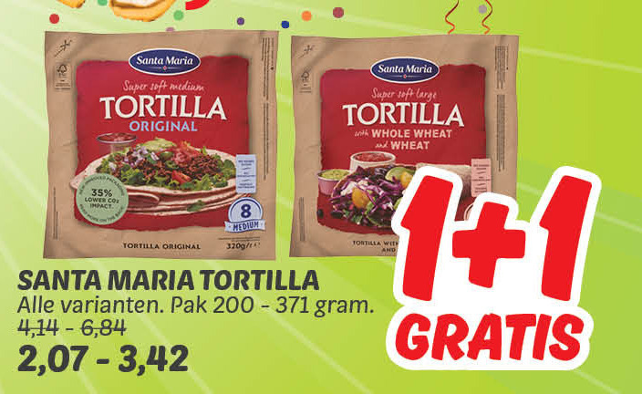 Santa Maria   tortilla folder aanbieding bij  Dekamarkt - details