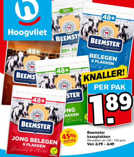 Beemster   kaasplakken folder aanbieding bij  Hoogvliet - details