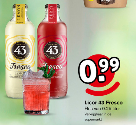 Licor 43   likeur folder aanbieding bij  Hoogvliet - details