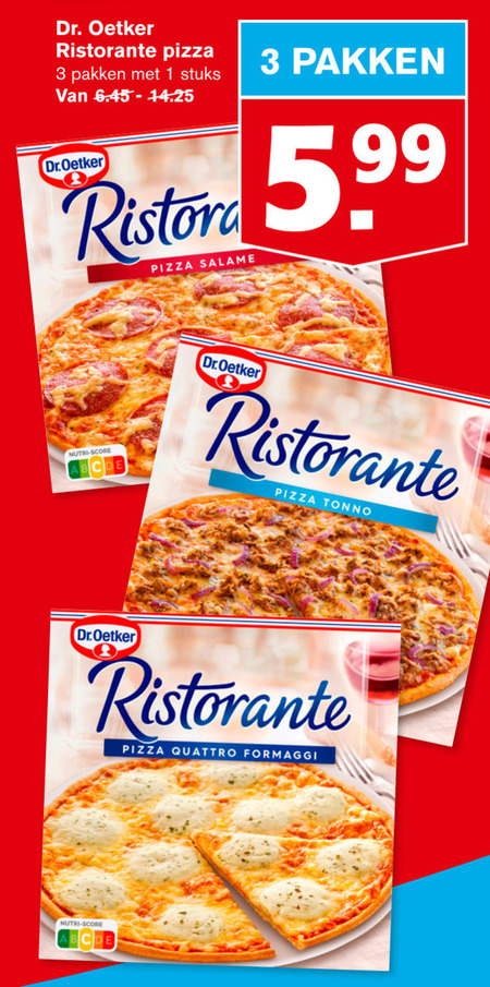 Dr Oetker   diepvriespizza folder aanbieding bij  Hoogvliet - details