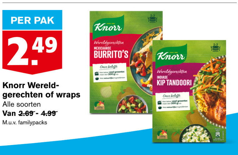 Knorr   maaltijdmix folder aanbieding bij  Hoogvliet - details