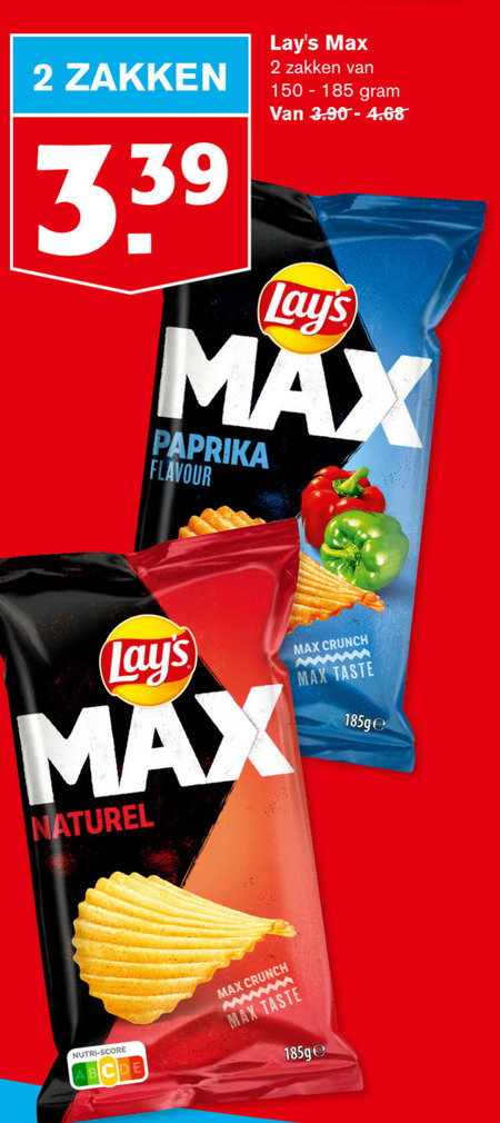 Lays   chips folder aanbieding bij  Hoogvliet - details