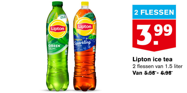 Lipton   ice tea folder aanbieding bij  Hoogvliet - details