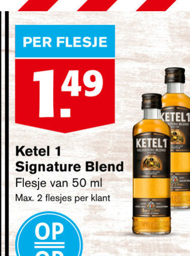 Ketel 1   jenever folder aanbieding bij  Hoogvliet - details