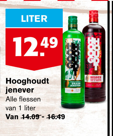 Hooghoudt   jenever folder aanbieding bij  Hoogvliet - details