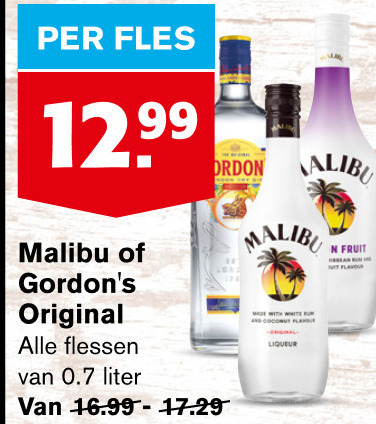 Gordons   gin, likeur folder aanbieding bij  Hoogvliet - details