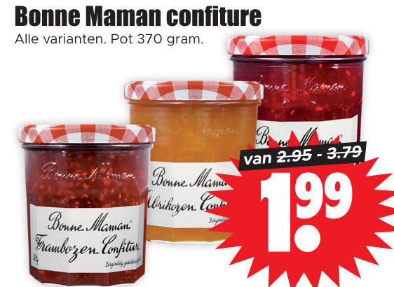 Bonne Maman   jam folder aanbieding bij  Dirk - details