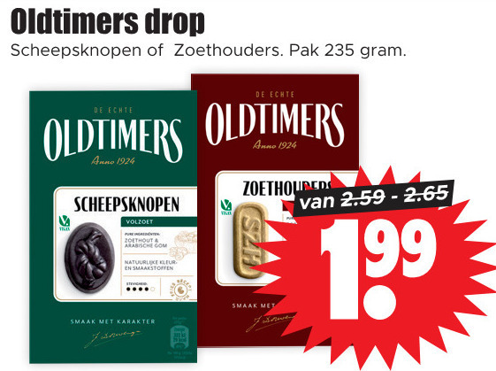 Oldtimers   drop folder aanbieding bij  Dirk - details