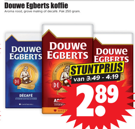 Douwe Egberts   koffie folder aanbieding bij  Dirk - details