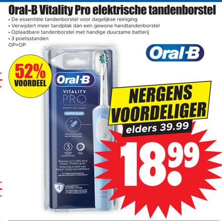 Oral-B   electrische tandenborstel folder aanbieding bij  Dirk - details