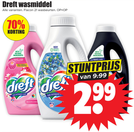 Dreft   wasmiddel folder aanbieding bij  Dirk - details