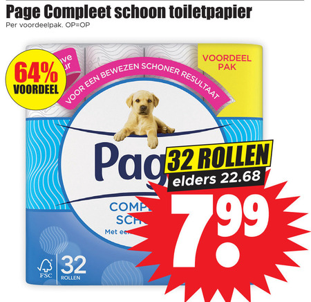 Page   toiletpapier folder aanbieding bij  Dirk - details