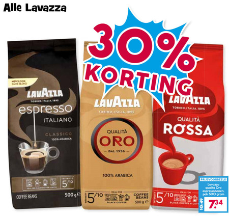 Lavazza   koffie, koffiebonen folder aanbieding bij  Boons Markt - details