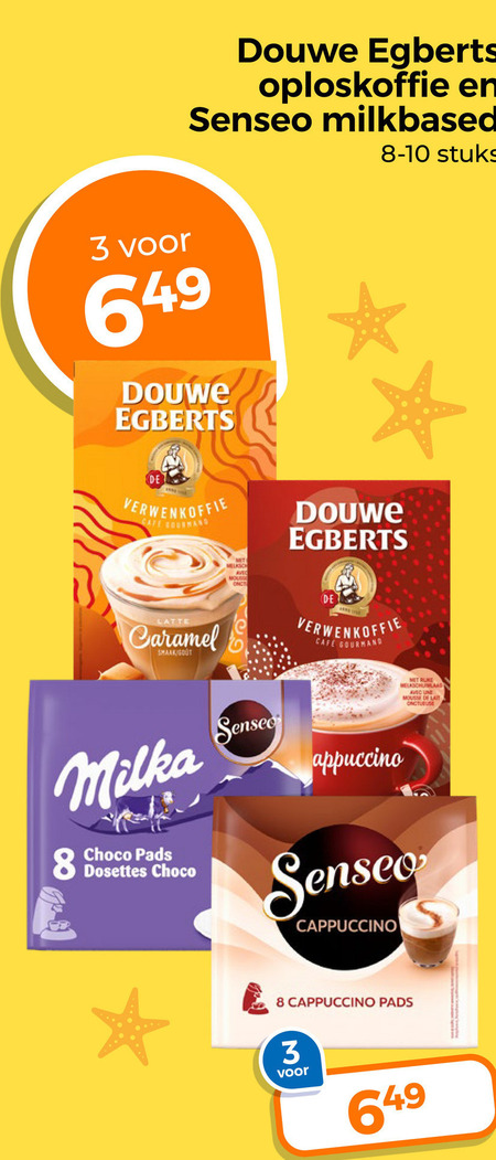 Douwe Egberts Senseo   koffiepad, oploskoffie folder aanbieding bij  Trekpleister - details